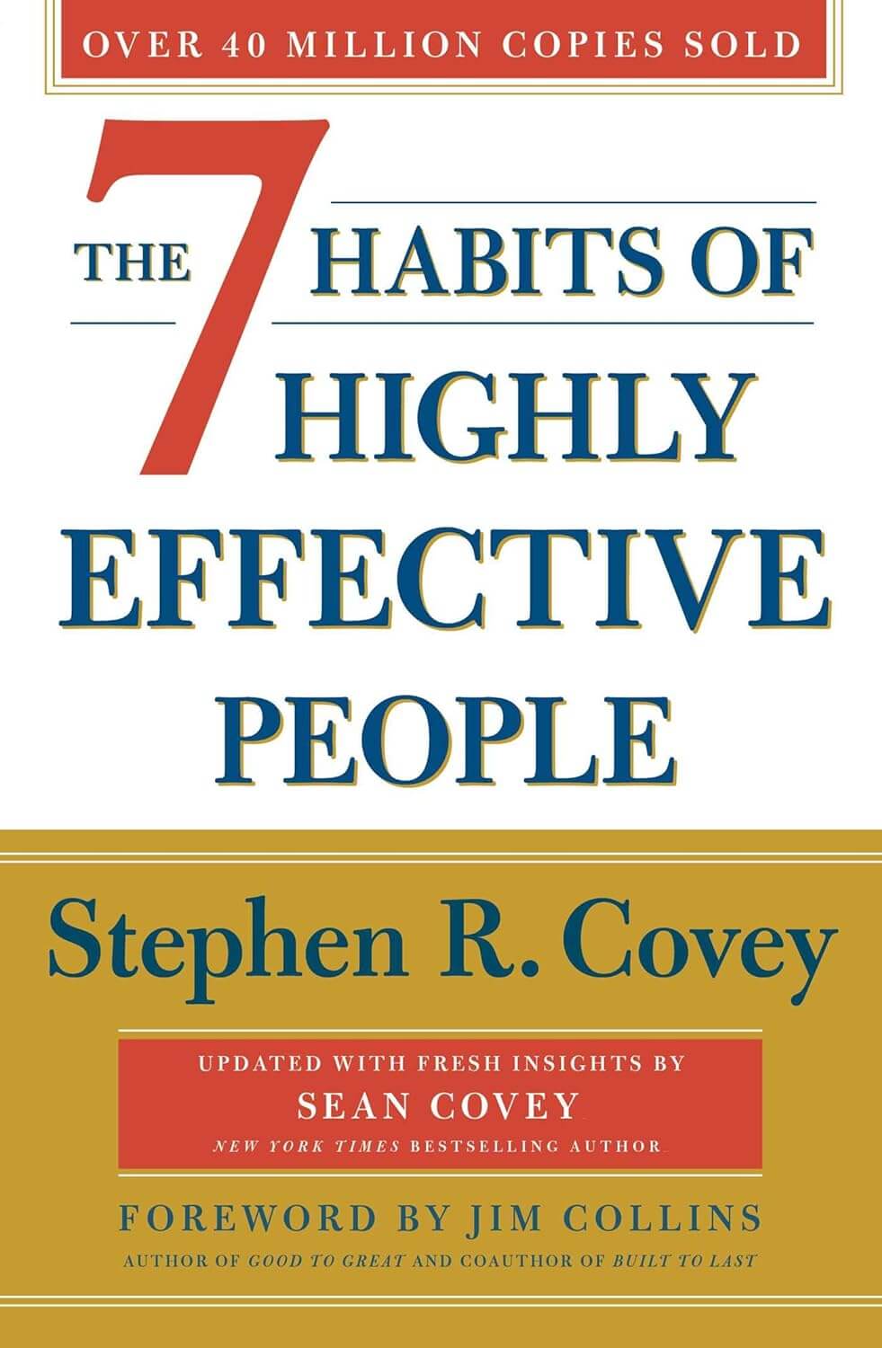 Book cover, The 7 Habits of Highly Effective People by Stephen R. Covey